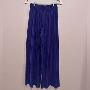 NWOT Zara Purple Plisse Pants